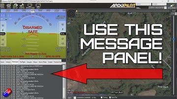Probleem met Ardupilot? Controleer de berichtenvensters in Mission Planner (de meest over het hoo...