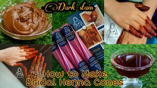 Learn How I Make Luxurious Bridal Henna Cones For Dark Stain || How to Roll, Fill & Seal Henna Cone