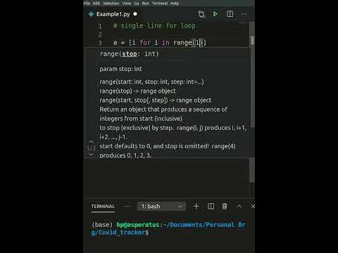 Single line for loop in python | Zhagaram Tech - YouTube