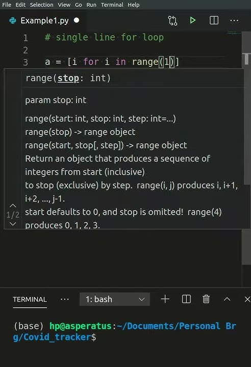 Single line for loop in python | Zhagaram Tech - YouTube