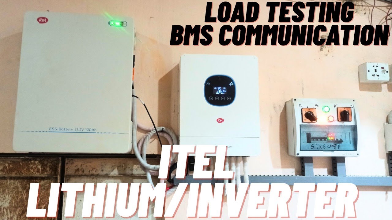 itel lithium battery install with itel 6kw BMS communication 