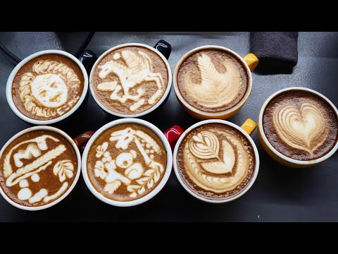 라떼아트 대한민국 국가대표가 만드는 라떼커피 - 로프커피 / Amazing latte art -Korean national team