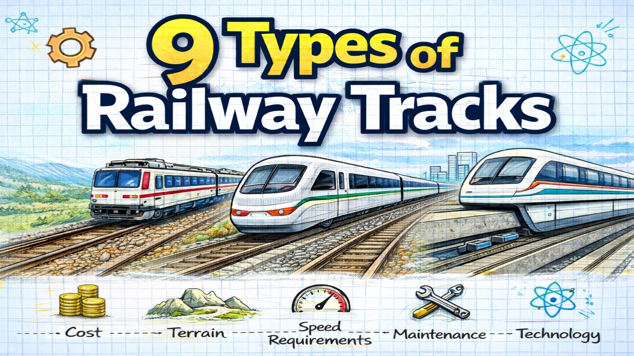 9 Types of Railway Tracks | An Engineering Overview