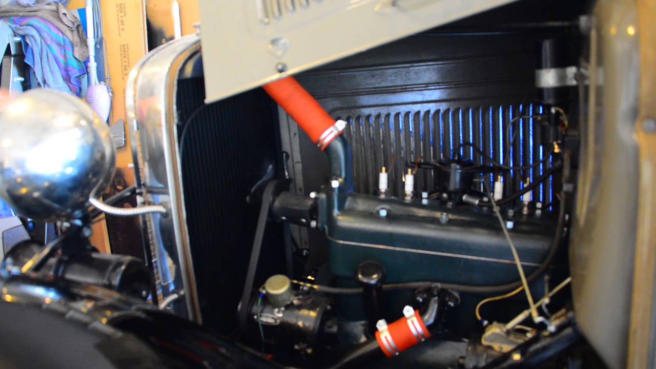 1930 Model A Ford first start after engine rebuild, - YouTube