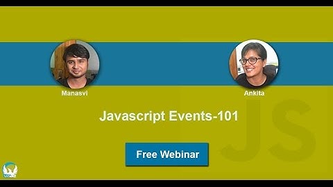 Javascript Events-101