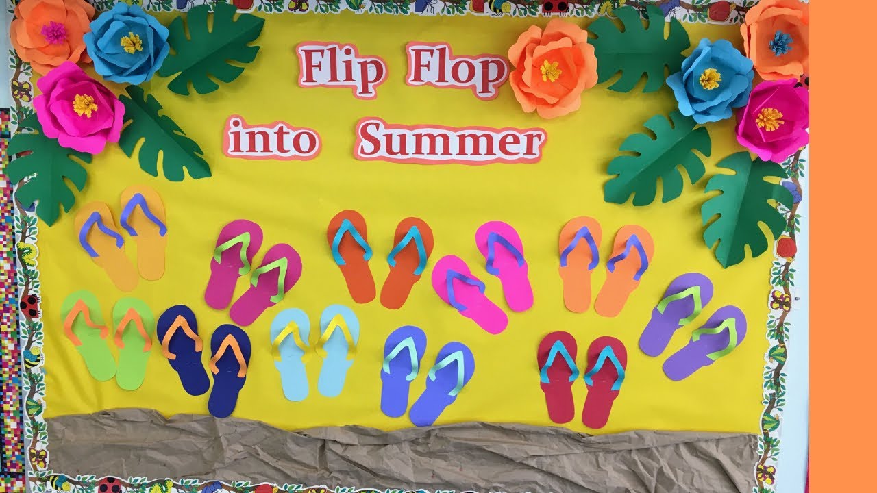 Summer Bulletin Board For Preschool Classroom Decoration Ideas Youtube