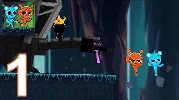 Stick Red Blue: Horor Escape - Gameplay Walkthrough Part 1 - Level 1-10 (Android, iOS)