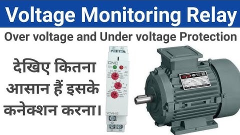 Voltage Monitoring Relay Connection and Working See how wiring is done? @LearnEEE