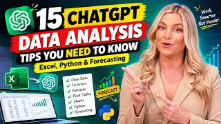 15 ChatGPT Data Analysis Tips You NEED to Know | Excel, Python & Forecasting #chatgpt #dataanalysis