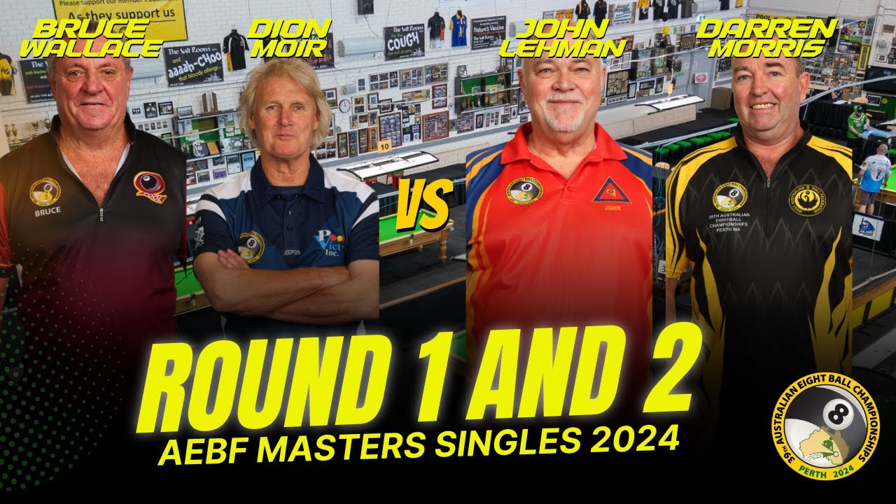 Masters Singles | Round 1 and 2 | AEBF Nationals 2024 - YouTube