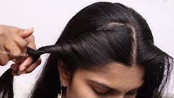 Indian traditional hairstyle for long hair girls | Simple Hairstyles for beginners | hair style girl