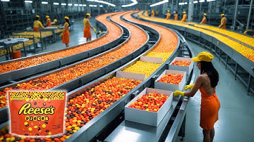 How Reese’s Pieces Are Made In Factory