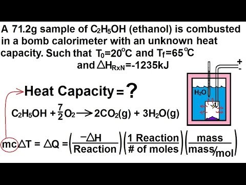 化学-熱化学（29/37）爆弾熱量計での燃焼：例3