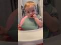 Baby eating chicken meat #blw #babyledweaning #introducingsolids #babyfood