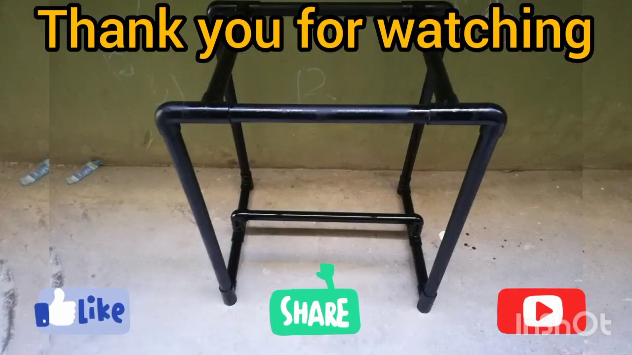 Multipurpose Table (Laptop) DIY using PVC pipe. lockdown project. - YouTube