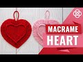 Macrame Heart Keychain Tutorial | Macrame Heart DIY | Macrame Heart Pattern