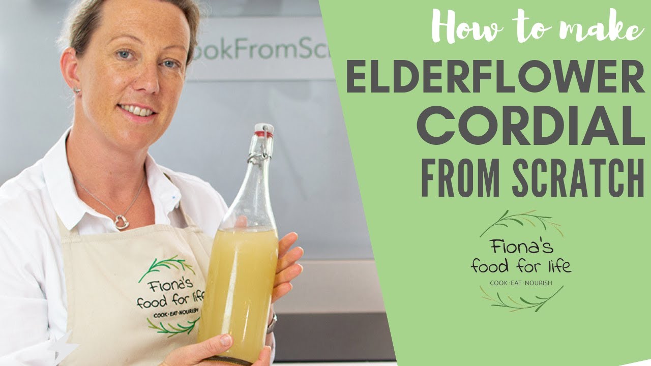How to make ELDERFLOWER CORDIAL | Fiona's Food for Life