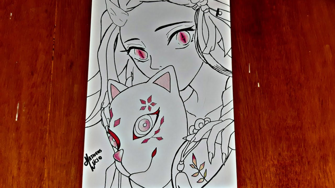 Nezuko Kamado sz!! #desenho #anime #arte #aprender #desenhar