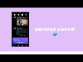 twitter [themed carrd tutorial] - request