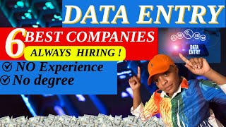 6 BEST DATA ENTRY WORK FROM HOME JOBS | EARN 20+ PER HOUR
