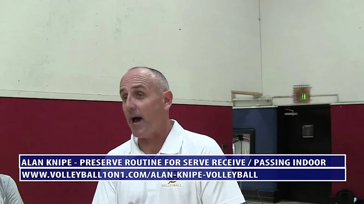 Pre-Serve Volleyball Passing Routine and Volleybal...