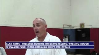 Pre-Serve Volleyball Passing Routine and Volleyball Passing Tips with Alan Knipe