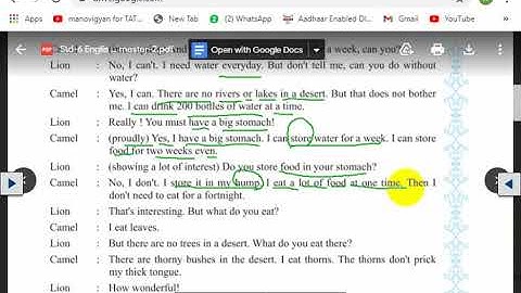 STD 6 || ENGLISH || UNIT 2  (ACTIVITY 5) || SEM 2