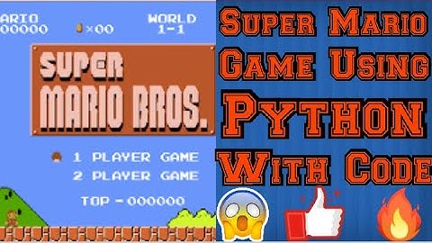 Simple Super Mario Game in Python With Source Code|| Python Begginners||Super Mario Pygame