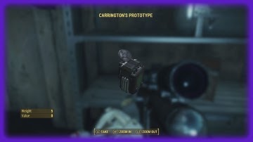 TRADECRAFT WALKTHROUGH; Fallout 4 - Getting Carrington