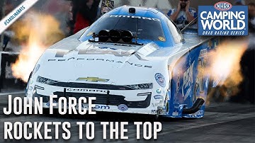 John Force rockets to the top Friday in Charlotte