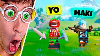 PRIMERA HORA de LEGO FORTNITE 🤩! (Con Maki y Kina ❤️) - TEKENDO