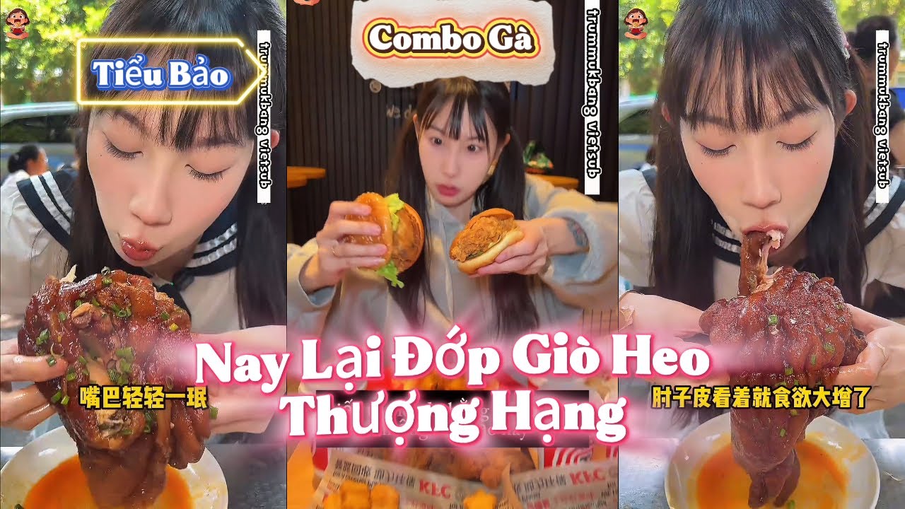 Tổng Hợp | Tiểu Bảo Đi Đớp Giò Heo Với Combo Gà #food #thanhdop #mukbang