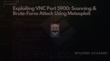 Exploiting VNC Port 5900: Scanning & Brute-Force Attack Using Metasploit