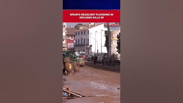 Spanish Floods Kill 95 As Year Of Rain Falls In A Day In Valencia; Roads Closed | Watch #shorts