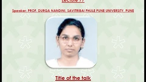 RUSA Lec. 77 - Light cone and front dynamics in an extended quantum walk model - Prof. Durga Nandini