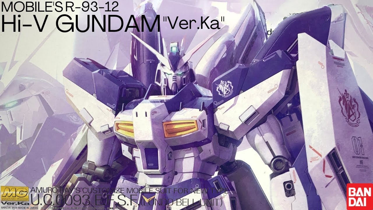 ガンプラ完成品　Hi-ν GUNDAM Ver.Ka 全塗装微改造 20(改造編)【ガンプラ配信】MG 1/100 Hi-νガンダム Ver.Kaを全塗装