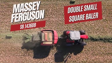 DOUBLE Small Square Baler — Two Bales in One Pass — Hesston by Massey Ferguson