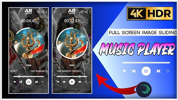 4k Full screen Image Sliding Music Player Video Editing || Alight Motion Video Editing ||AR EDITZ