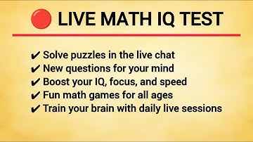 Solve This Math Now 🧠 | Live Number Puzzle Challenge | Test Your Brain Speed