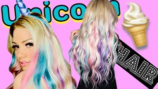 How to Dye your HAIR PASTEL rainbow unicorn 🦄🌈 (Part 1) screenshot 5