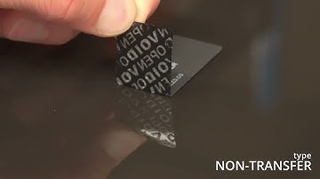 X-Safe Non-transfer Tamper Evident Labels