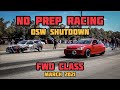 NO PREP RACING @ OSW SHUTDOWN | FWD CLASS | BATTLE OF THE HONDAS | K SERIES INSIGHT | C.F.RACING