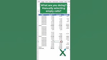🇺🇸 EXCEL TRICKS: ⚫💡 Selecting non-contiguous cells #shorts