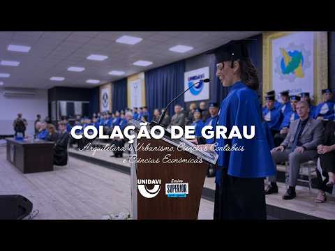 Colação de grau Arquitetura Cinecias economicas e ciencias contabeis