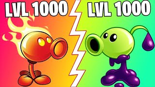 2019 Fire Peashooter Level 1000 Vs Goo Peashooter Level 1000 In Plants Vs Zombies 2 Gameplay 2
