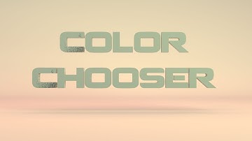 Learn the Color Chooser in Cinema 4D