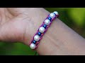Handmade bracelet in minutes || Macrame craft