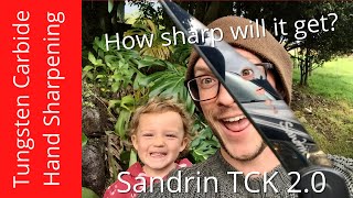 12 Sharpening Stones VS Sandrin TCK 2.0 Knife - Can Tungsten Ever be Restored by Hand?!