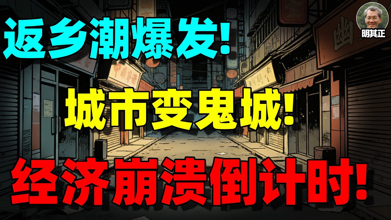 【明居正重磅】全国性返乡潮爆发：数百万务工人员放弃城市，明居正：中国人都去哪了？不是出国，不是躺平，而是被“消失”在城市系统之外！
