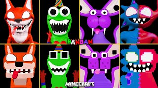 Garten of Banban 6 ALL JUMPSCARES vs MINECRAFT | Wingy Dingo, Monster Nabnab